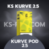 KS Kurve Pod 2.5 หัวพอตน้ำยารุ่นอัพเกรดมาจาก KS Kurve Pod เพิ่มความจุของปริมาณน้ำเป็น 2.5 ML อร่อยเหมือนเดิม เพิ่มปริมาณ ขาย Kurve Pod 2.5 ราคาถูก ส่งด่วน