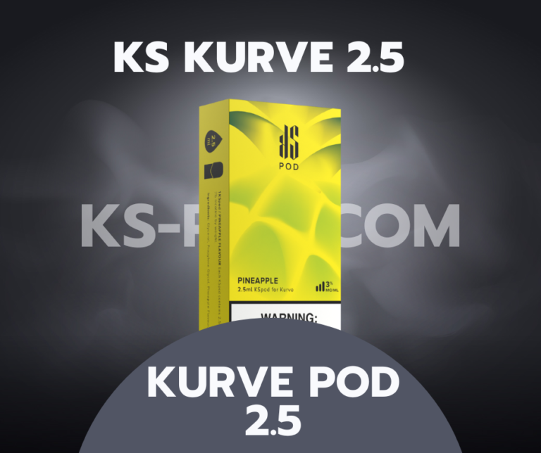 KS Kurve Pod 2.5 หัวพอตน้ำยารุ่นอัพเกรดมาจาก KS Kurve Pod เพิ่มความจุของปริมาณน้ำเป็น 2.5 ML อร่อยเหมือนเดิม เพิ่มปริมาณ ขาย Kurve Pod 2.5 ราคาถูก ส่งด่วน