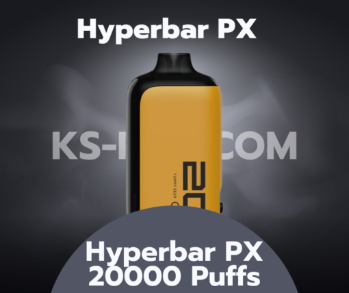 Hyperbar PX 20000 Puffs พอตสูบแล้วทิ้งจากค่าย HyperBar เปิดตัวกับ 10 กลิ่น มาพร้อมหน้าจอ LED ขายพอตไฮเปอร์ 20000 คำ ราคาส่ง ขายยกกล่อง ยกลัง ส่งด่วน กทม Grab Line Man 
