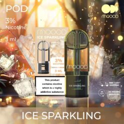 Moood Pod กลิ่น Ice Sparkling : กลิ่นน้ำแร่ เลียนแบบรสชาติของน้ำแร่ธรรมชาติที่เย็นชื่นใจ, สดชื่นสำหรับทุกโอกาส