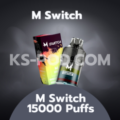 M Switch 15000 Puffs พอตเปลี่ยนหัว รุ่นใหม่ ราคาส่ง จาก Salt Hub มาพร้อมความจุ 15ml Marbo Switch 15,000 คำ พร้อมกลิ่นพรีเมียม 15 กลิ่น ขายส่ง ยกกล่อง ยกลัง